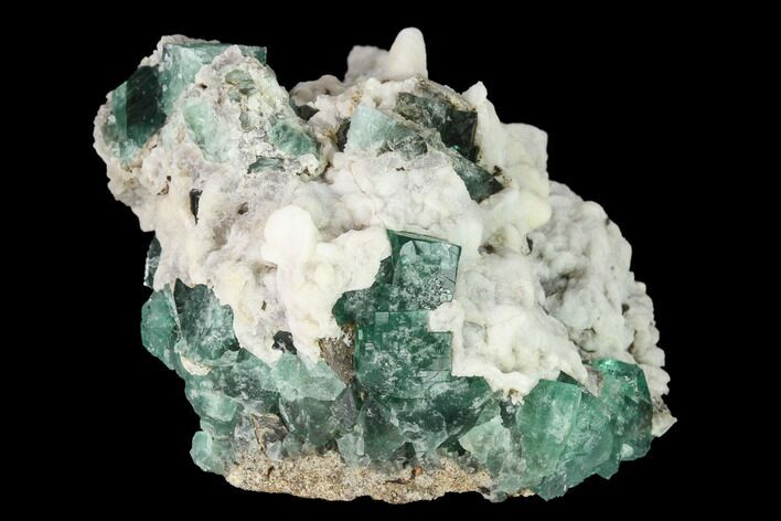 Aragonite Encrusted Fluorite Crystal Cluster - Rogerley Mine #143071